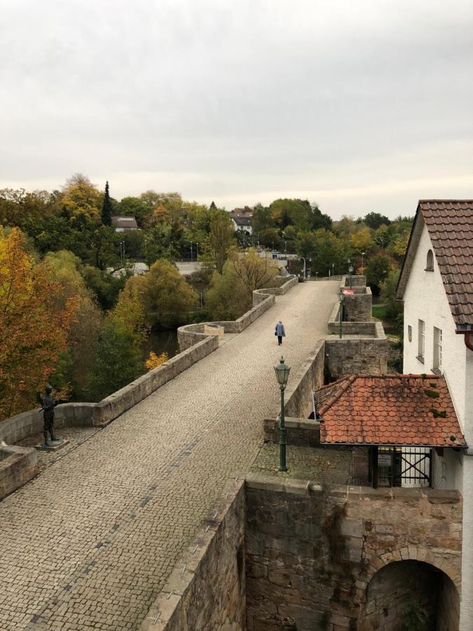 Ferienwohnung Haus an der Brücke Melsungen Exterior foto
